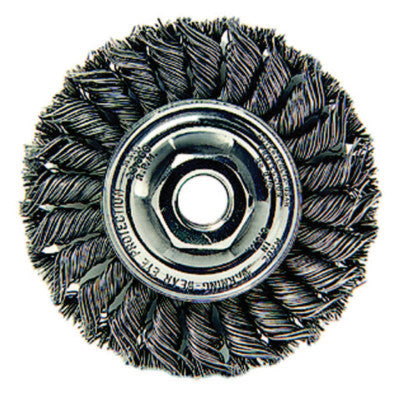 4"STAND TWIST KNOT WIREWHL .020"STL FILL 5/8"11