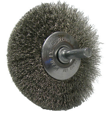 3" NARROW FACE CONCAVE WHEEL .014 SS WIRE