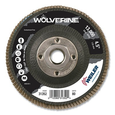 4-1/2" WOLVERINE ANGLED 80Z  5/8"-11 UNC NUT