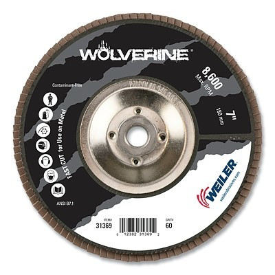 7" WOLV ANGLED PHENOLICBACK 60Z 5/8"-11 UNC NUT
