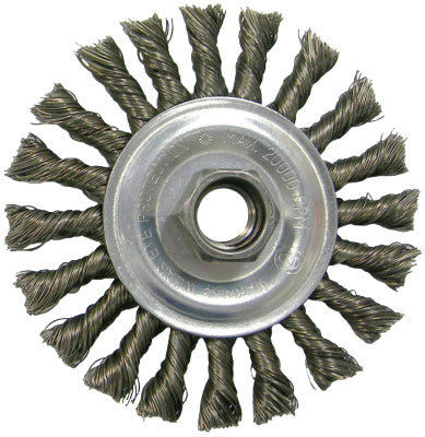 WOLV 4"KNOT WIRE WHL CABLE TWIST .020"STL 5/8"11