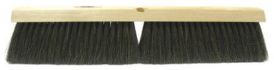 18" FINE SWP FLOOR BRSHBLK HORSEHAIR&POLY FILL