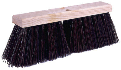 16" STREET BROOM 5-1/4"BROWN POLY FILL