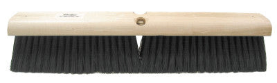 24" MEDIUM SWEEP FLOOR BRUSH BLACK POLY FILL