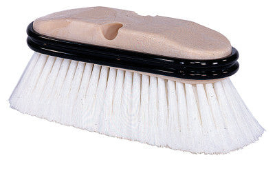9-1/2" TRUCK WASH BRSH FLAGGED WHITE POLY FILL