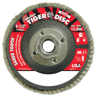 4-1/2"TGR ABRSV DISC CONTY29 PH BACK 80C 5/8"11