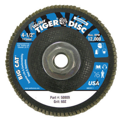 4-1/2"BIG CAT ABR DC FLAT TY27 PH BK 60Z 5/8"11