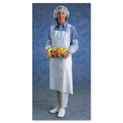 ANS CLOTH 54-290 APRON 28X45 1.75ML WHT PE