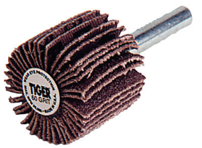 2-1/2"X1" TGR COAT ABRSVFLAP WHL 1/4" STEM 80AO