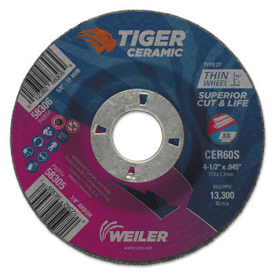 4.5 X .045 TIGER CERAMICT27 CW CER60S 7/8 AH