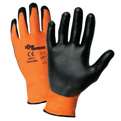 10 GA ORANGE HPPE HP YARN NYL/LYCRA SHELL W/BLK