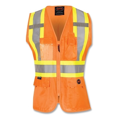 136U ORANGE LADIES VESTMESH