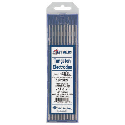 1/8 X 7 E3 TUNGSTEN ELECTRODE  10/PK
