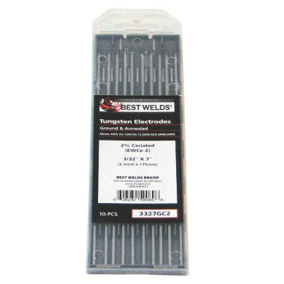 3/32 X 7  2% CERIATED TUNGSTEN  10/PK