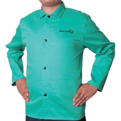 GREEN FR WELDING JACKET 9OZ  MEDIUM