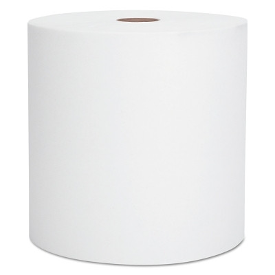 WHITE HARD ROLL TOWEL W/1.75" CORE 6 ROLLS/CA
