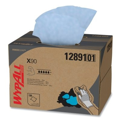 WYPALL X90 CLOTHS BRAG BOX BLUE 136 SHEETS
