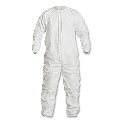 TYVEK ISOCLEAN CVRL BOUND NECK WHITE LG
