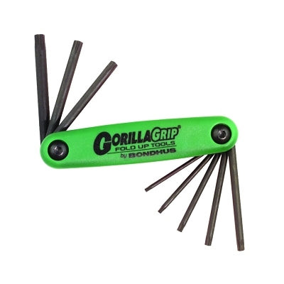 T6-T25 GORILLA GRIP FOLDUP TORX TOOL SET