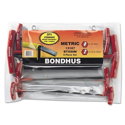 BTX 80MM 8PC. T-HANDLE HEX SET BALLDRIVER