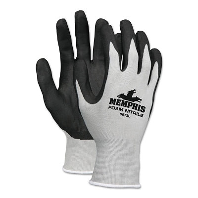 GRAY SHELL  BLACK FOAM NITRILE  13 GAUGE