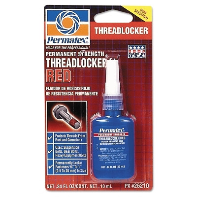 PERMANENT STRENGTH THREADLOCKER RED 10ML BTL