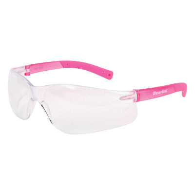 BEARKAT SM-CLEAR LENS PINK NON-SLIP TEMPLE SLV