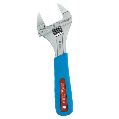 ADJ. WRENCH 8"  SLIM JAW  WIDE AZZ  CODE BLUE
