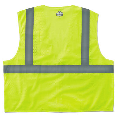 ECONOMY VEST CLASS II MESH ZIPPER LIME  4XL/5XL