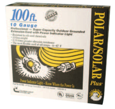 100' YEL POLAR/SOLAR PLUS EXY. CORD 10/3 SJEOW-