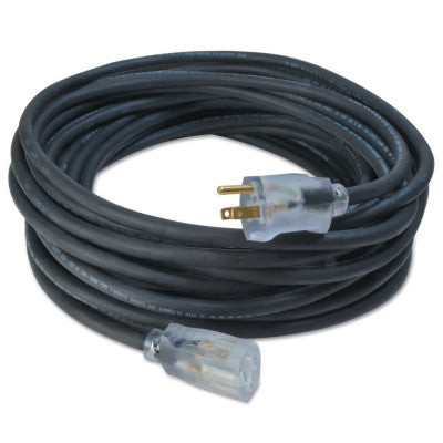 100' BL 12/3 RUBBER SJOOW UL EXT CORD W/LIT ENDS