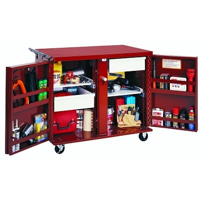 ROLLING WORK BENCH W/TWO2-1/2"D.DRAWERS&2SHELVES