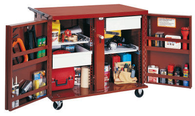 ROLLING WORK BENCH W/TWO2-1/2"D.DRAWERS&2SHELVES
