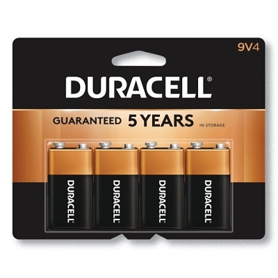 COPPERTOP ALKALINE BATTERIES  9V  4/PK