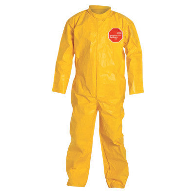 TYCHEM 2000 COVERALL COLLAR  YELLOW XL 120BY