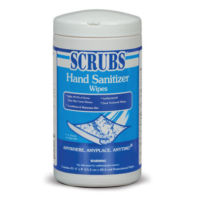 SCRUBS HAND SANITIZER WIPES 85 WIPES/PAL