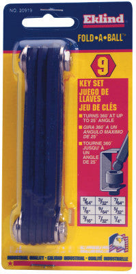 4.3(MEDIUM) 9-PC.FOLD-A-BALL FOLD-UP KEY