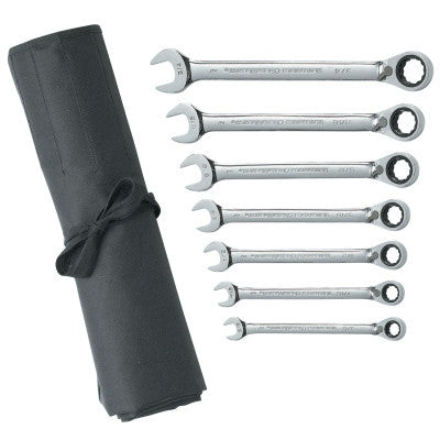 7PC REVERSIBLE COMB RATCHETING SAE NON CAPSTOP