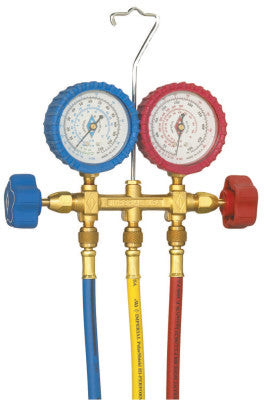 2 VALVE MANIFOLD W/GAUGES & CHARGING