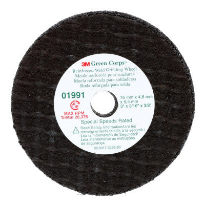 REINFORCED WELD GRINDINGWHEEL 01991 3 X .22X3/8