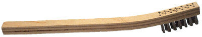 3X7 WELDERS TOOTHBRUSH CARBON STEEL WIRE WOODEN