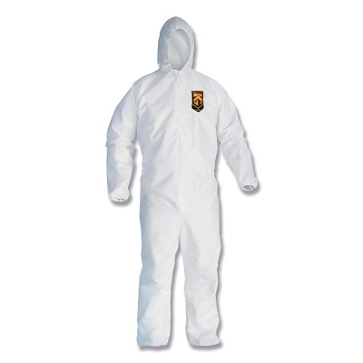 XXX-LARGE WHITE KLEENGUARD COVERALL ZIPPER FRON