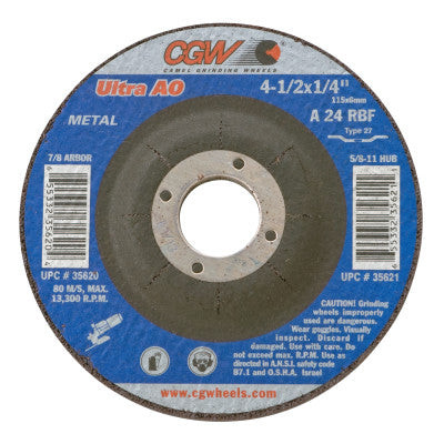 4-1/2X1/4X7/8 A24-R-BF STEEL T27 DP CT WHL