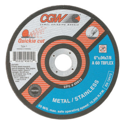 6"X.040X7/8" T1 A60-TB-FLEX QUICKIE C.O. WHL