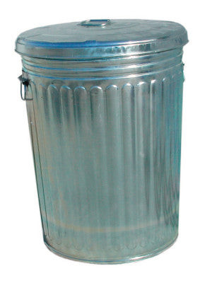 20 GALLON GALVANIZED TRASH CAN WITH LID