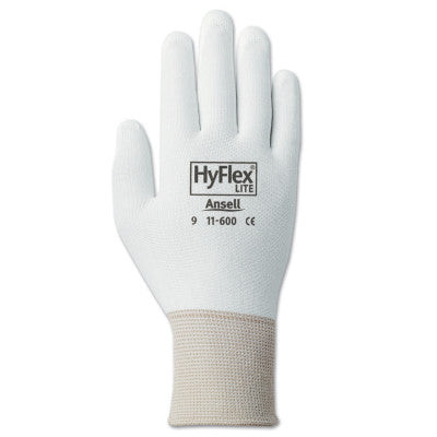 HYFLEX 11-600 WHT LT WGHT ASSEMB PU/COAT SZ7