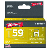5/16"X 5/16" INSULATED STAPLE CLEAR 300/BOX