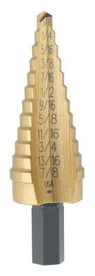 UNIBIT-4T 3/16"-7/8" STEP DRILL TIN
