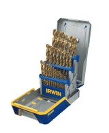 29 PIECE DRILL BIT INDUSTRIAL SET CASE TI-N COAT
