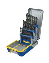 29 PIECE DRILL BIT SET W/CASE BLACK & GOLD OXIDE